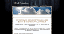 Desktop Screenshot of mcproductionsonline.com
