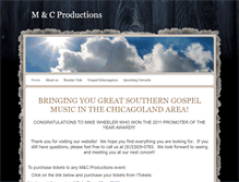 Tablet Screenshot of mcproductionsonline.com